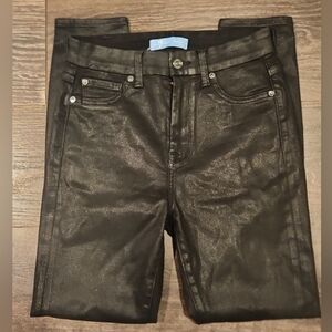 ❤️ NWOT! 7 FOR ALL MANKIND COATED ANKLE SKINNY JEANS, 2 (26)